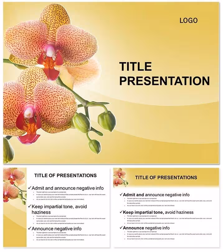Gift Flowers Keynote Template for Occasions