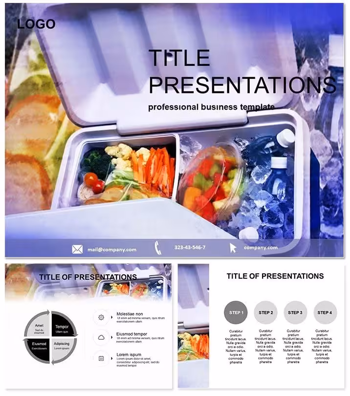 Creative Saving Products Food PowerPoint Template