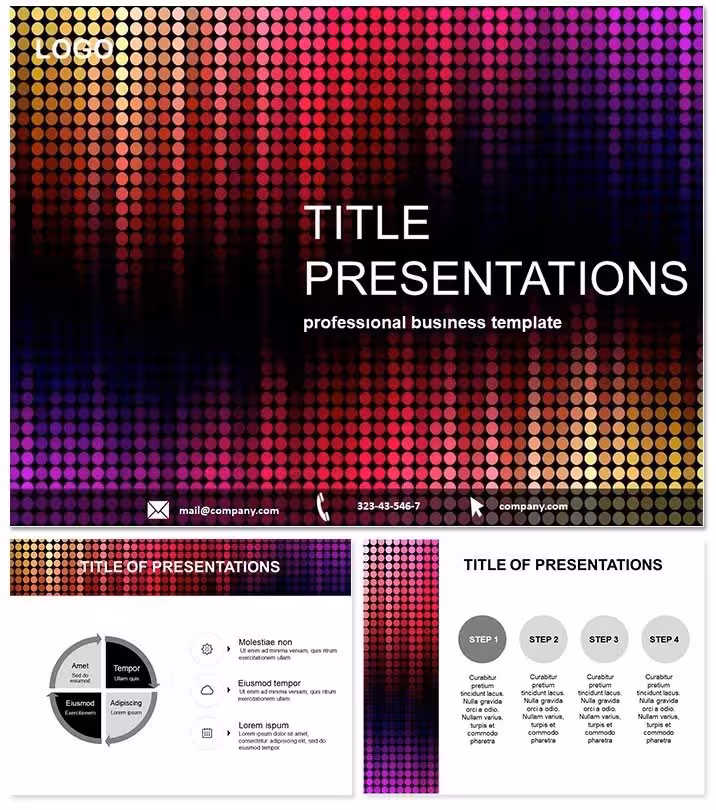 Music Equalizer PowerPoint Diagram Template