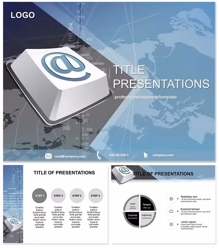Email Communication Strategies Keynote Template for Comms Mastery