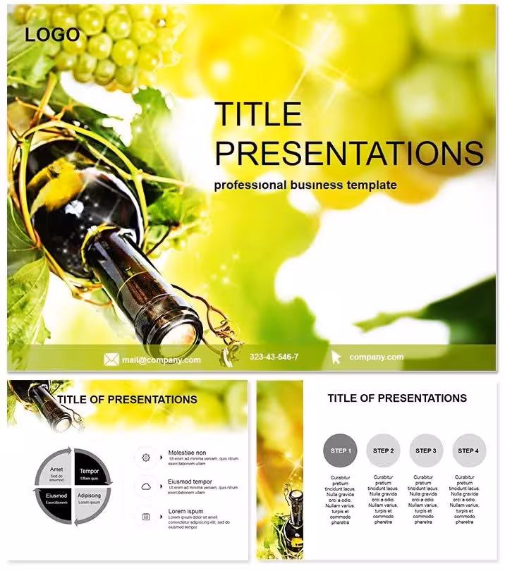 Essential Winemaking PowerPoint Template
