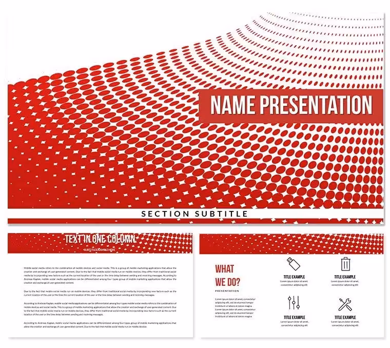 Carpet Circles Keynote Template: Themes Presentation