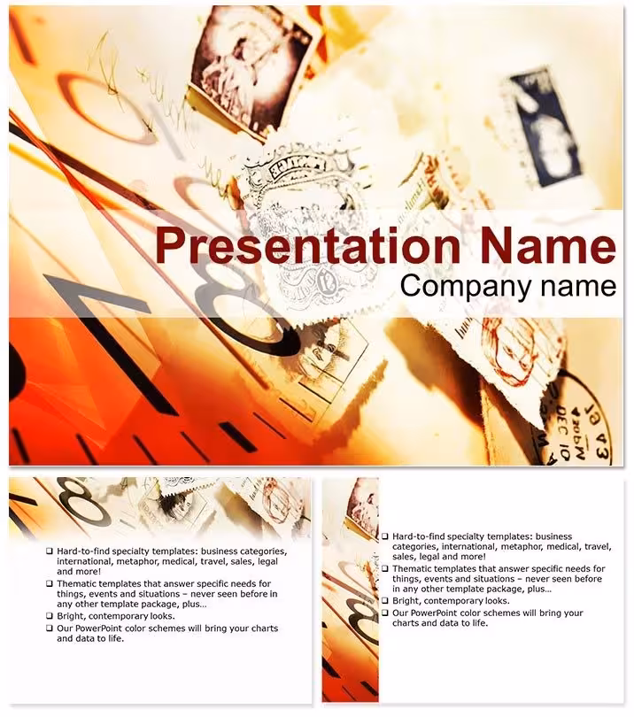 Postage Stamps PowerPoint Template
