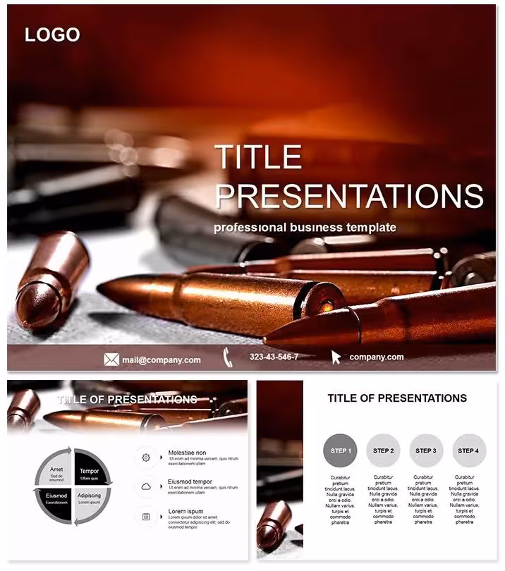Ammunition Makes PowerPoint Template: Forge Ahead in Firearms Innovation
