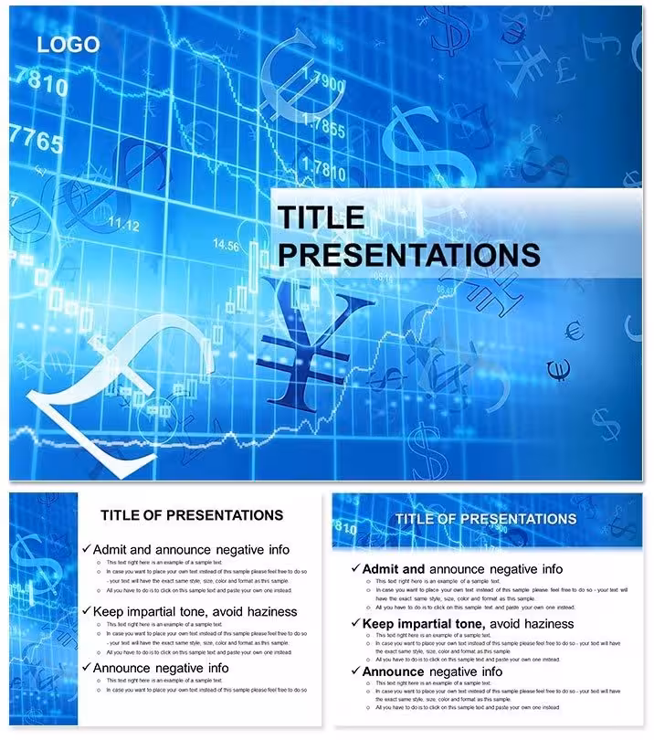 Dynamic Currency Quotes Keynote Template for Finance