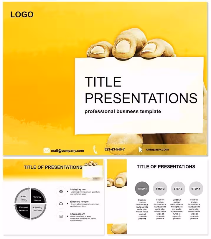 Company ID Card PowerPoint Template: Fashion Focus
