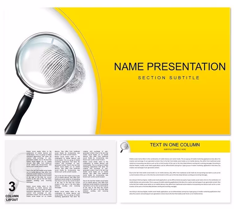 Fingerprinting Services Keynote Template for Presentation