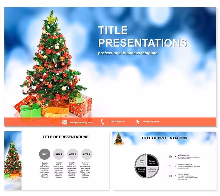 Gifts and Christmas Tree Keynote Template