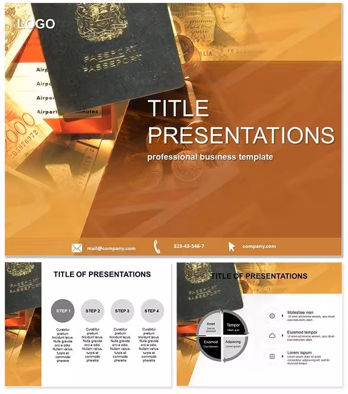 Passport British Embassy Keynote Template: Global Gateway Designs