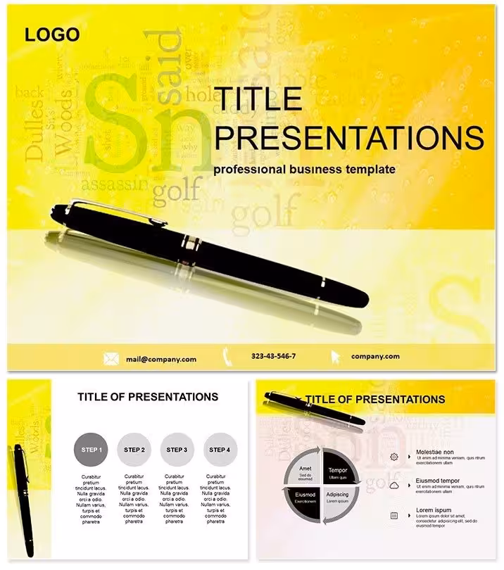 Document Keynote Template: Organize Brilliance