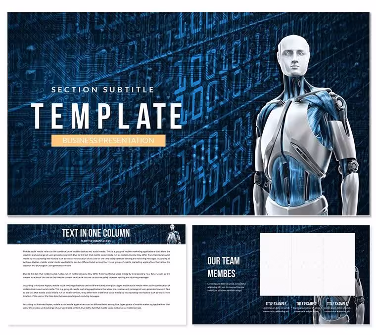 AI Robot Technology Keynote template for Presentation