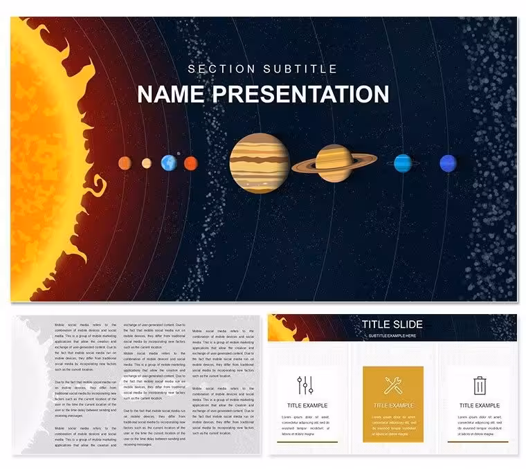 Solar System Planets Keynote Template