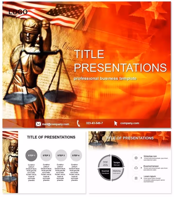Justice Keynote Template: Scales of Persuasion