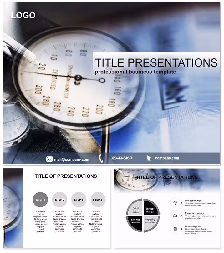 Pressure Gauge Keynote Template for Medics