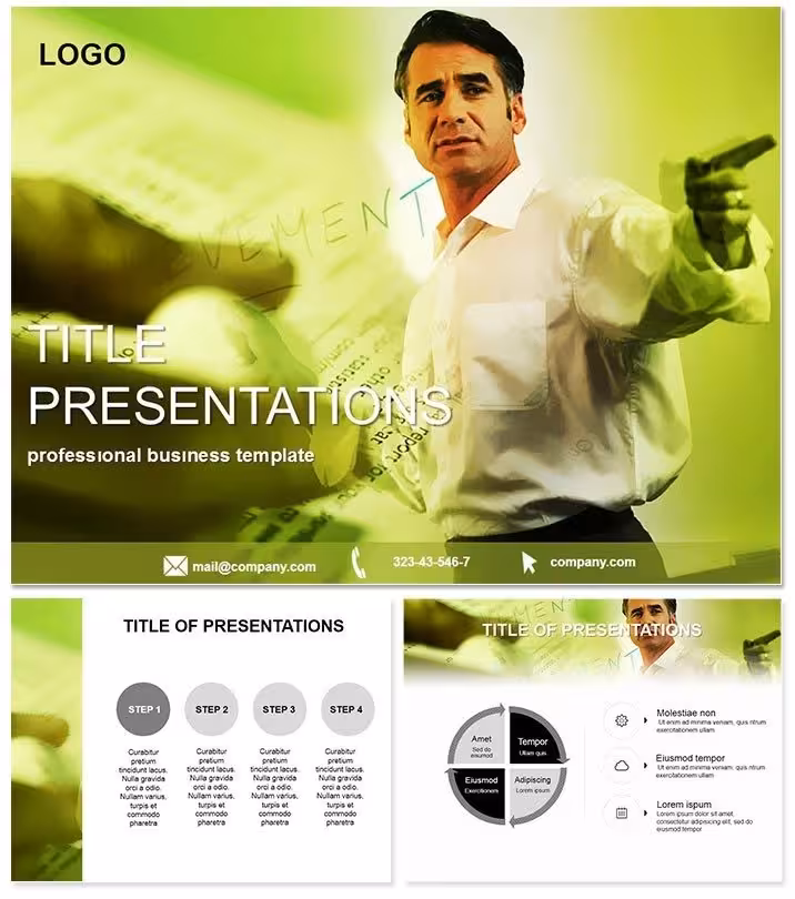 Empower Your Team with the Leader Instructs Employees Keynote Template