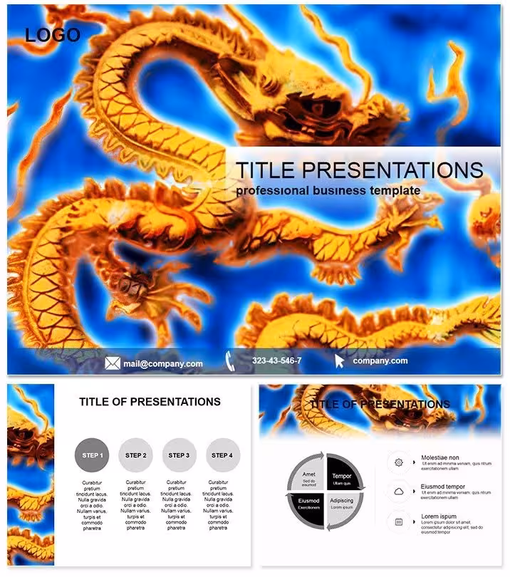 Symbolic Chinese Dragons Keynote Template