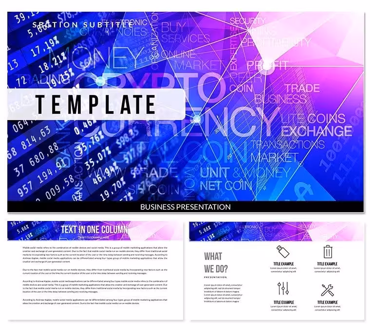 Crypto Foreign Currencies Keynote Templates