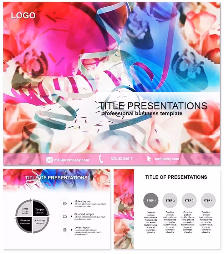 Birthday Decorations PowerPoint Template Magic