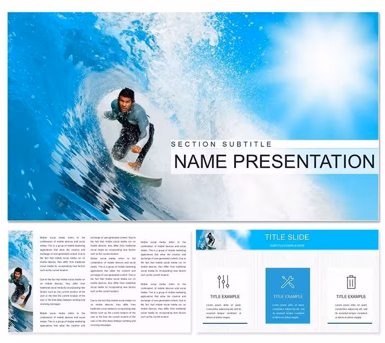 Surfing Big Waves Keynote Template: Ride the Tide of Impactful Presentations