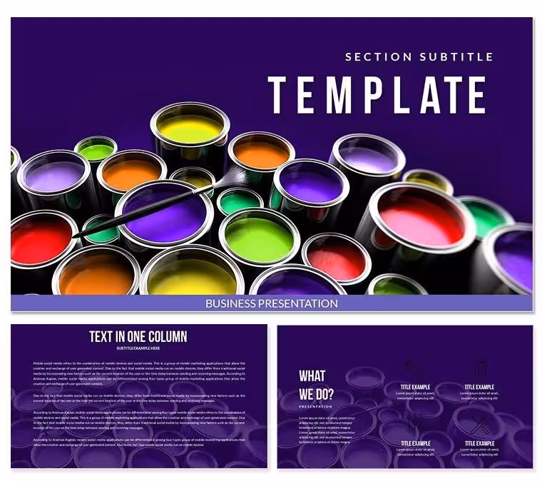 Paint Cans Keynote template