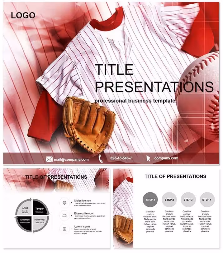 Baseball Clothes PowerPoint Template