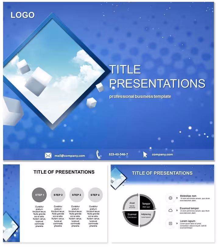 Square Window Keynote Template