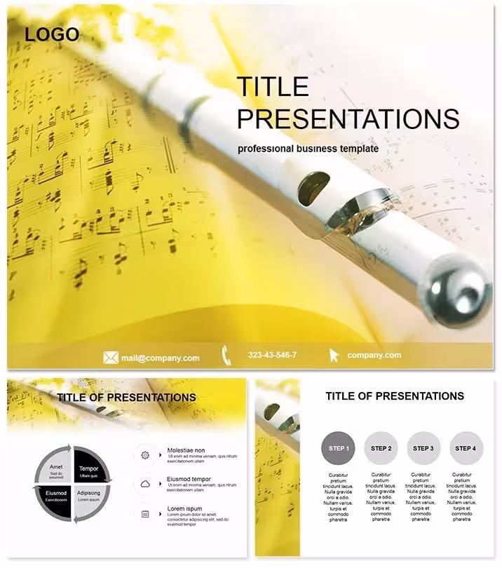 Flute and Music PowerPoint Template