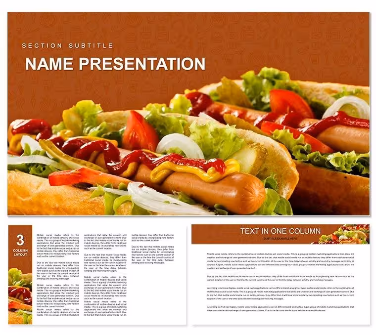 Delicious Homemade Hot Dog Recipe - Perfect for Keynote Presentation