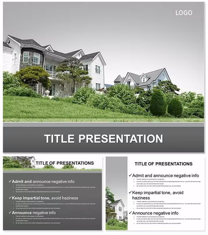 Elegant Rental House PowerPoint Template