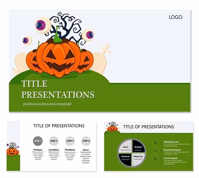 Accessories Halloween Keynote templates