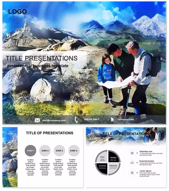 Family Travel Keynote Template: Map Your Memories