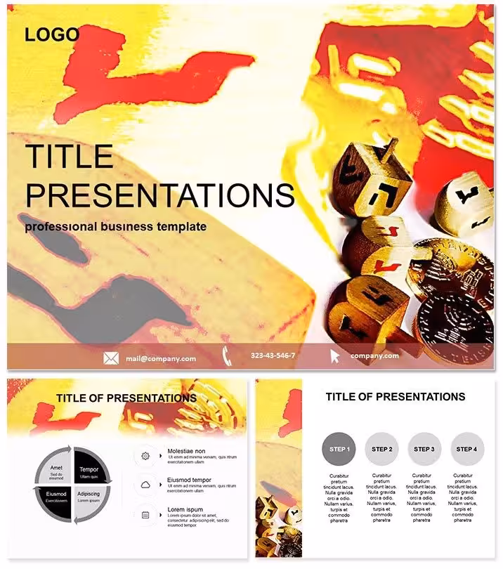 Jewish Game Traditions PowerPoint Template