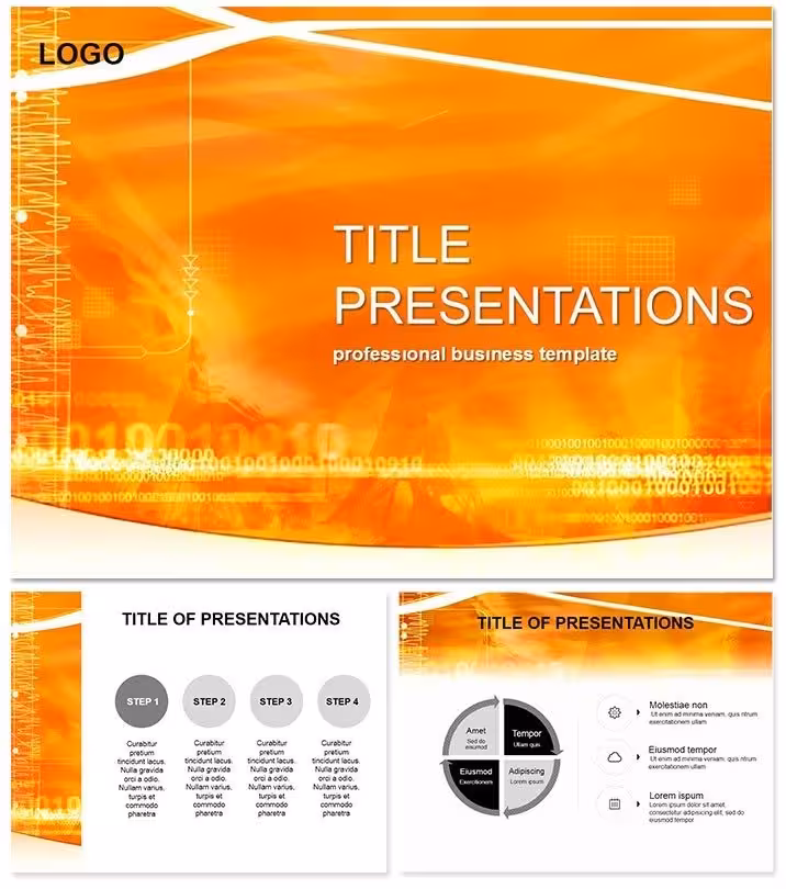 Abstract Radio Waves Keynote Slides