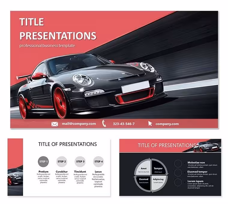Catalog of New Cars Keynote templates