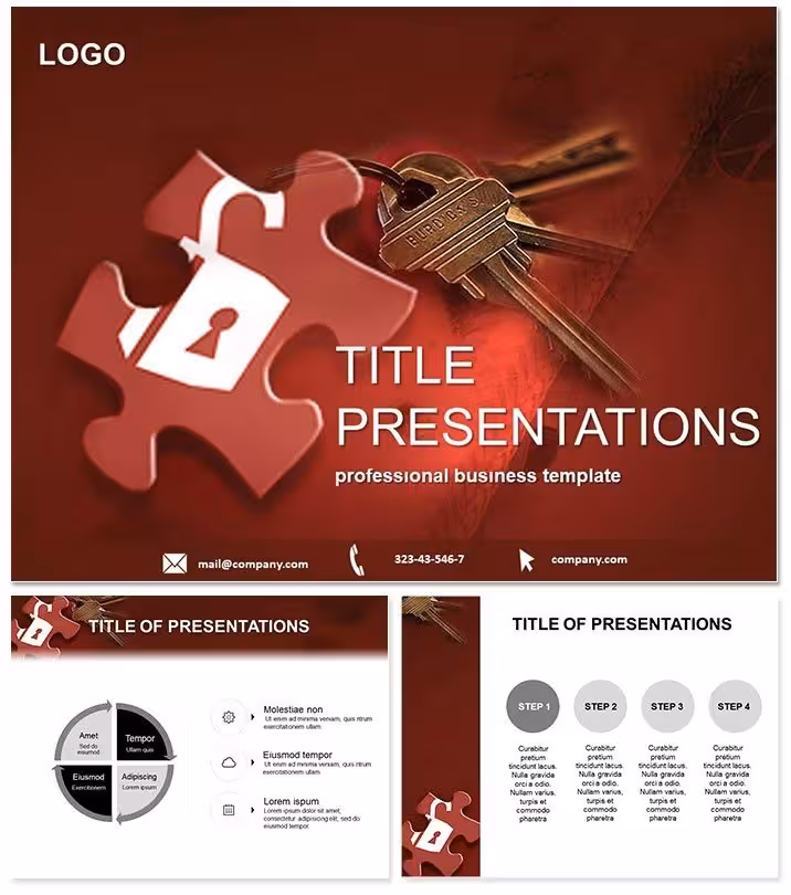 Secure Password Access PowerPoint Template