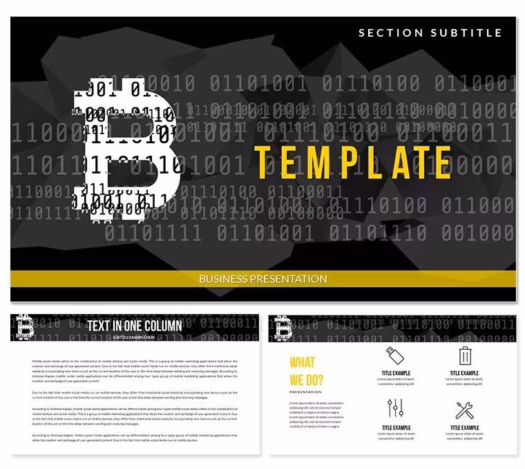 Bitcoin Wallet, BTC Keynote templates