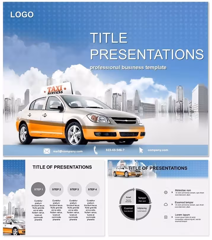 Dynamic Taxi Service Keynote Presentation Pack