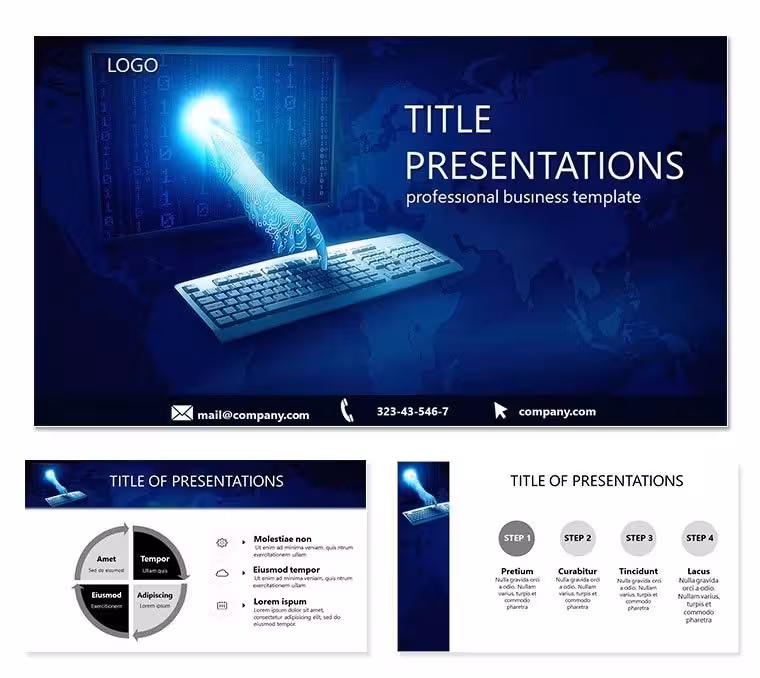 Online Courses PowerPoint Templates - Infographic Presentations