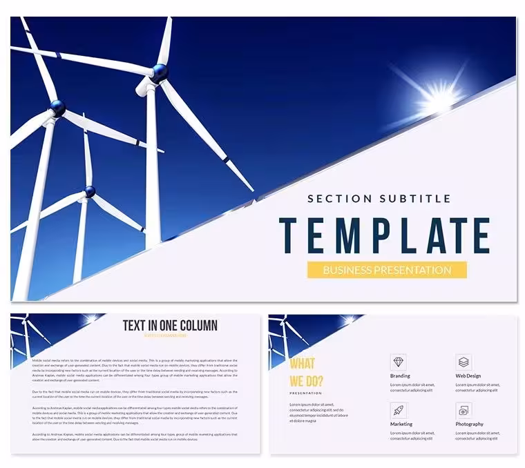 Wind Energy Renewable Keynote Template