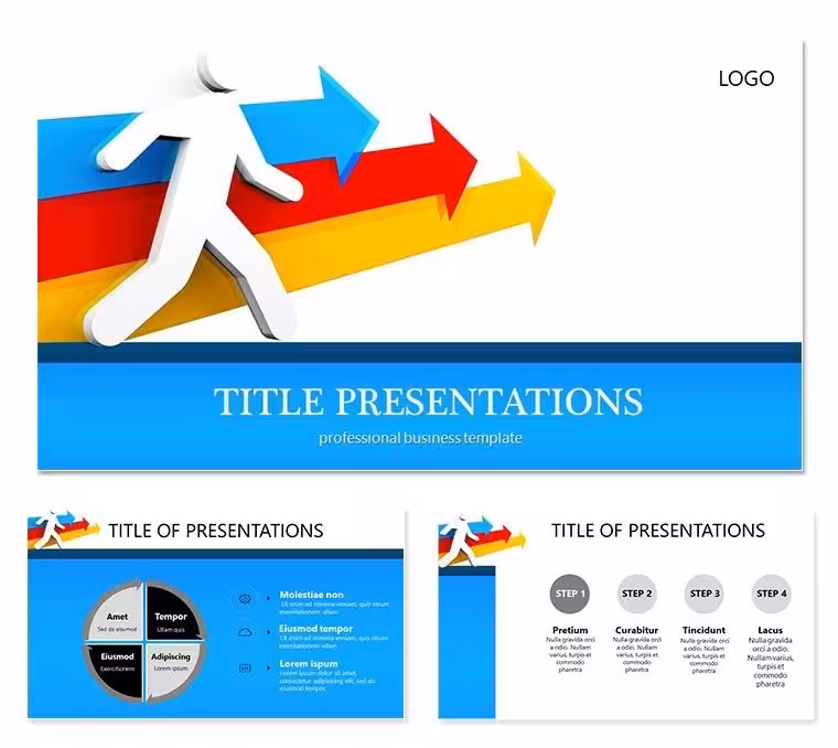 Steps Success PowerPoint template