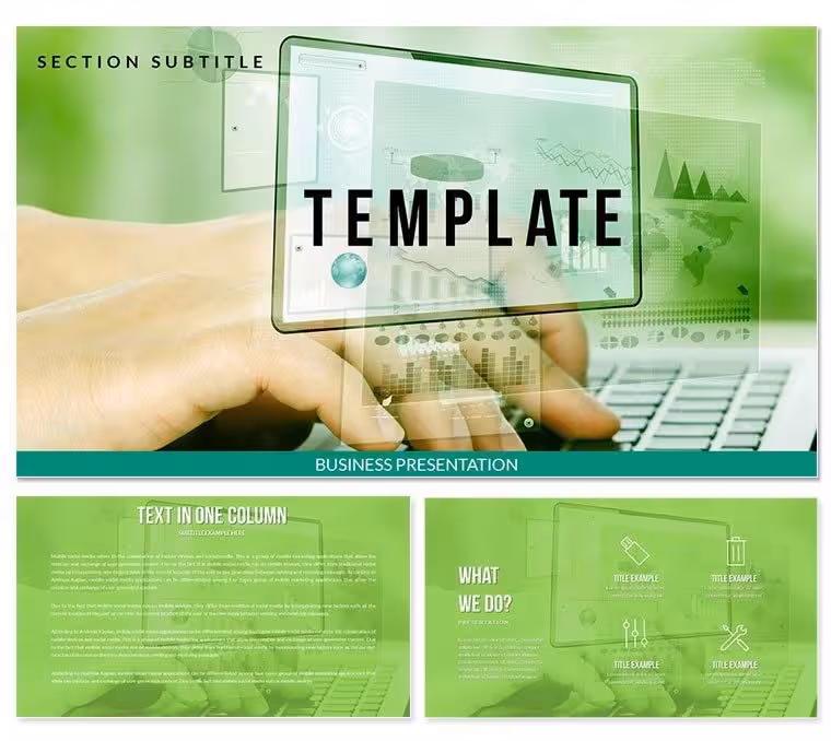 System of Analytical Calculations Keynote templates - Themes