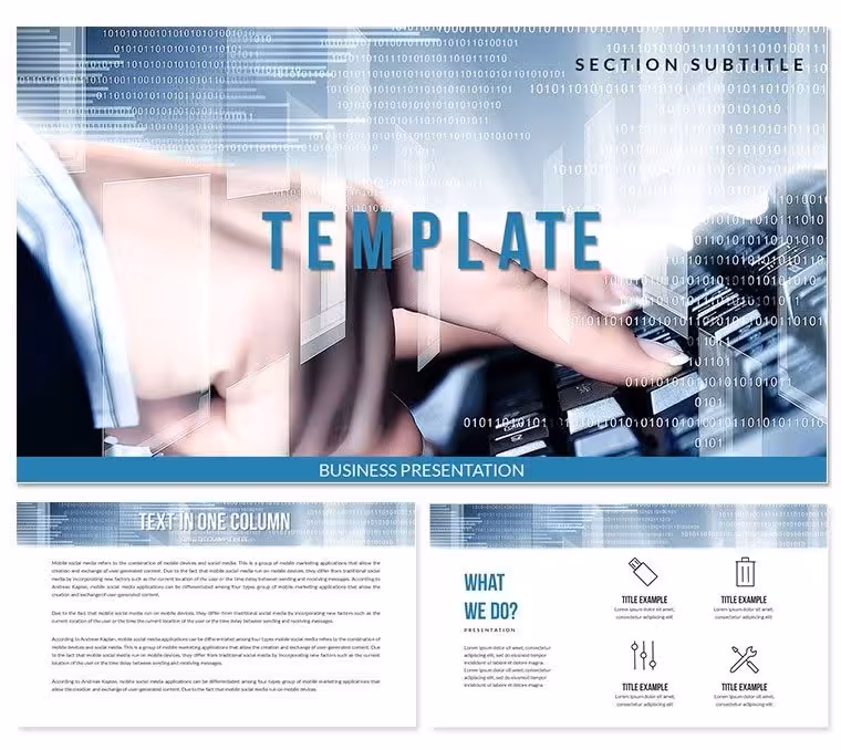 Work Environment Keynote templates Presentation