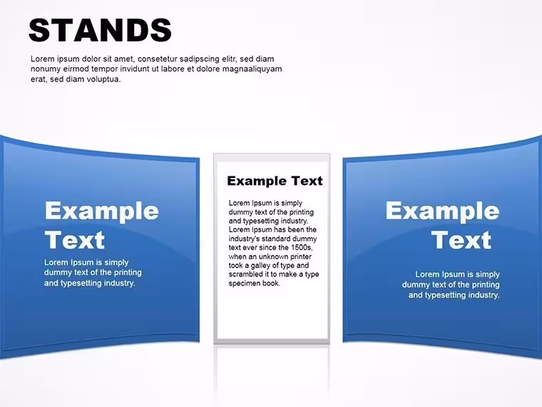 Stands Tables Keynote Charts Template