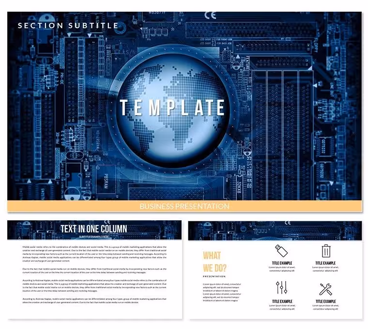 IT World Keynote Templates Presentation