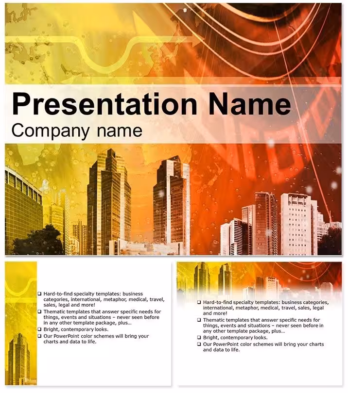 Dynamic Business City Keynote Template