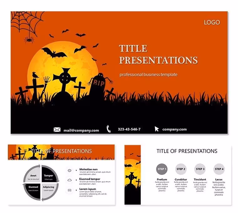 Scary Grave PowerPoint templates