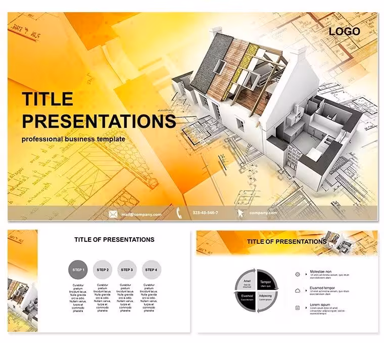 Modern House Plans Keynote Template