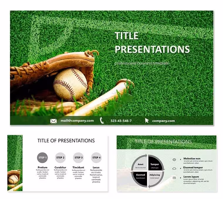 Master the Game: Baseball Requires Training Keynote Template for Presentations