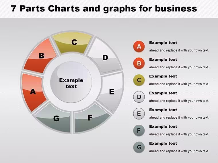 Visualize Success in Segments: 7-Part Keynote Charts for Business Brilliance