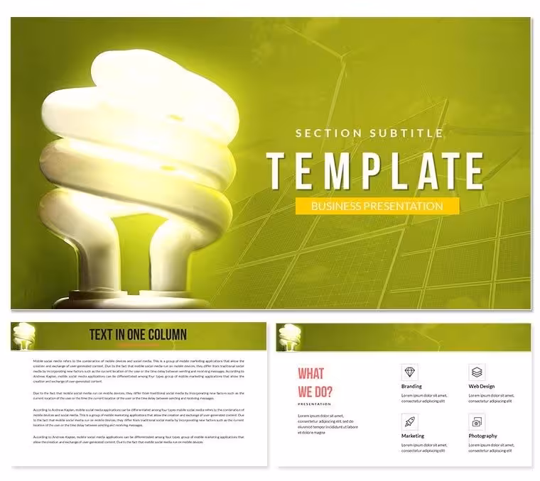 Energy Saving Keynote templates